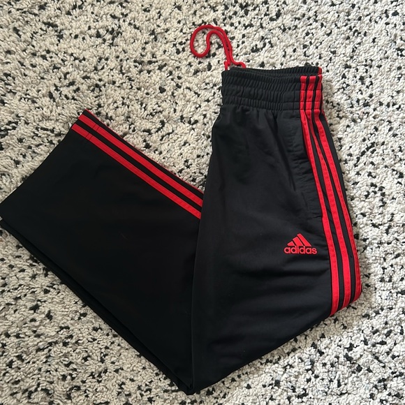 Adidas Red Stripe Track Pants - Picture 1 of 5